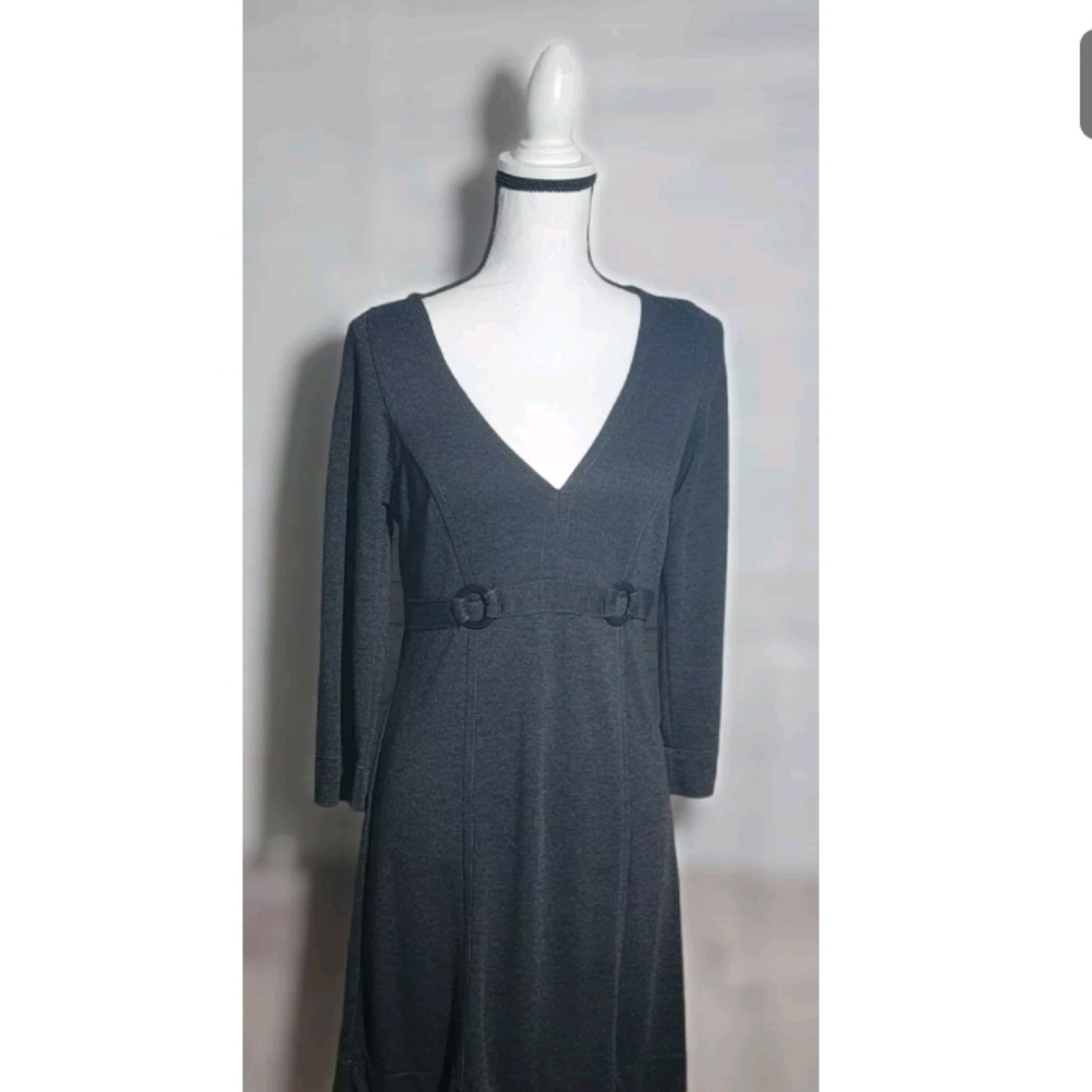 Max Studio Women Gray Casual Dress M